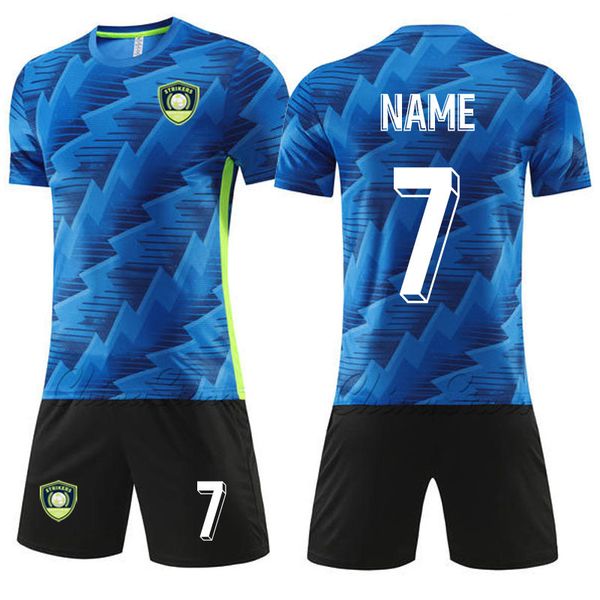 

men's tracksuits men kids football jerseys sets ocean wind male soccer uniforms youth team training tracksuit sportswear diy custom blu, Gray