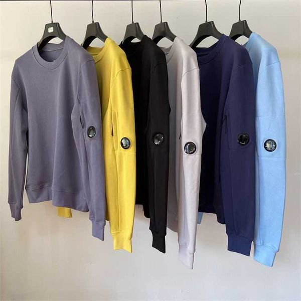 

2023 cp mens jacket brand hoodies casual long sleeve jumpers designer company sweatshirt luxury hood round o-neck pullover, Black