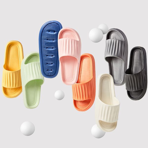 

slippers women summer soft fashion flat platform bathroom home men indoor nonslip antislip female eva cushion slides solid 230808, Black