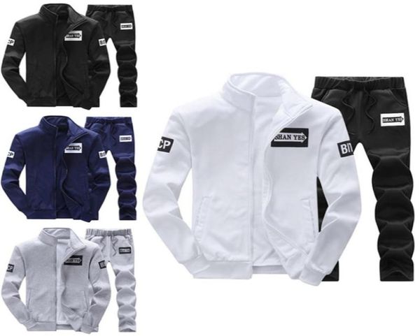 

men039s tracksuits 2 pieces set men women tracksuit autumn sweatshirt sportswear pants suit jogging hoodie sweatpant male guang3397967, Gray