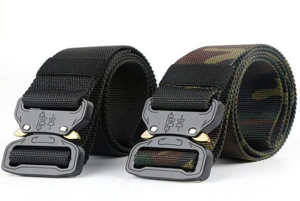 

waist support nylon belt men army tactical molle swat combat belts knock off survival battle dropship4601226, Black;gray