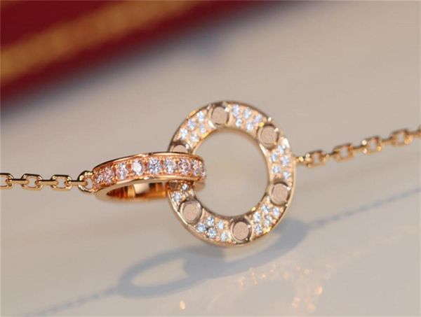 

luxury designer necklace classic circle designer jewelry fashion womens necklace for women luxurys diamond necklace257b6686033, Silver