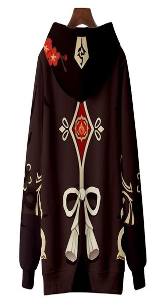 

men039s hoodies sweatshirts genshin impact zipup hoodie hu tao cosplay men woman hooded casual street clothing cartoon kids 2939287, Black