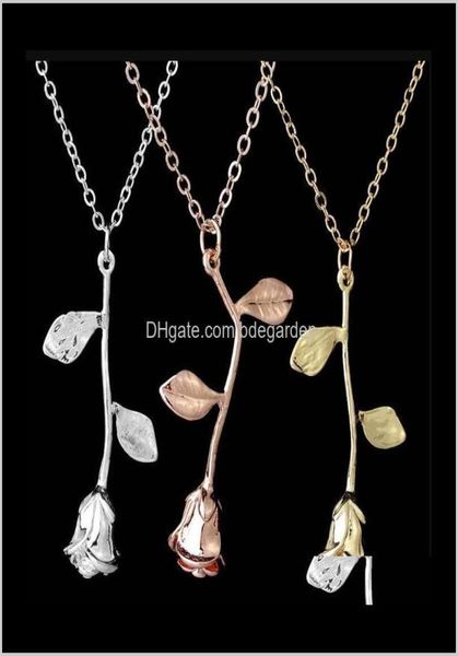 

pendant necklaces pendants gold color personalized custom charm necklace final rose flower movie jewelry xlhe18795313, Silver