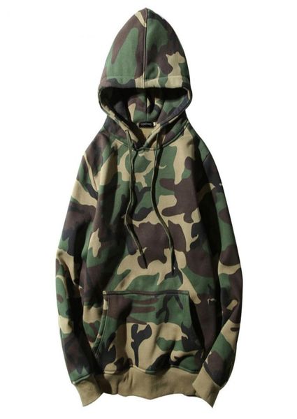 

army green camouflage hoodies winter mens camo fleece pullover hooded sweatshirts hip hop swag cotton streetwear s2xl2150251, Black