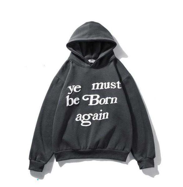 

men's hoodie cpfm ye must be born again letter printed high street hip hop hoodies 6 color hooded sweatshirt hoodie d2, Black