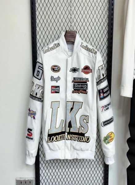 

men039s spring pu leather jackets racing suit embroidered pocket patch baseball uniform slim fashion jacket9613366, Black;brown