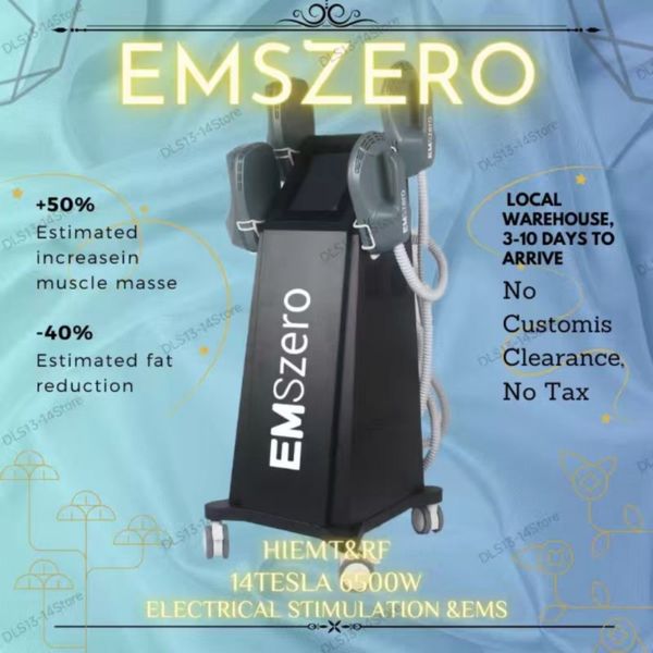 

dls-emslim muscle stimulator body slimming machine emszero 14 tesla 6500w fat burning body sculpting machine