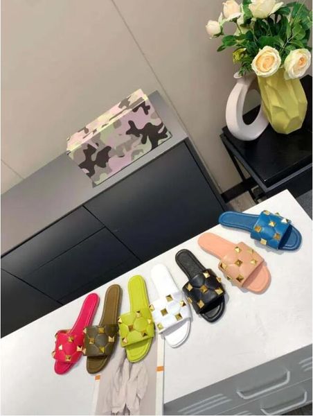 

ladies sandals slippers summer girls sandal flip-flops embroidered slipper large size 35-42, Black