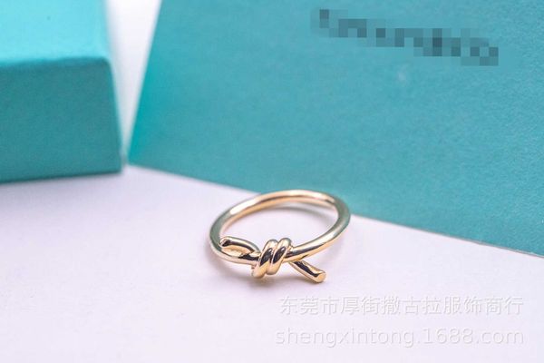 

famous brand s925 sterling silver rose gold plated diamond ring simple handwear light luxury with logo
