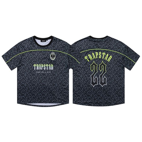 

men's t-shirts trapstar mesh football jersey blue black men sportswear t-shirt blazers, White;black