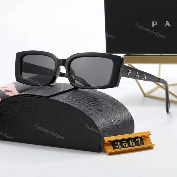 

prad sunglasses for men designer sunglasses rectangular gold badge sunglasses cool trend design luxury goggles for men with original box cla, White;black