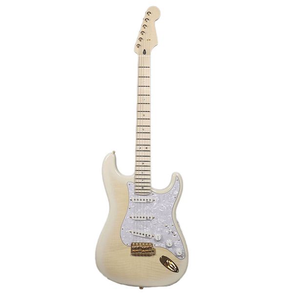 

exclusive richie kotzen st see through white burst electric guitar
