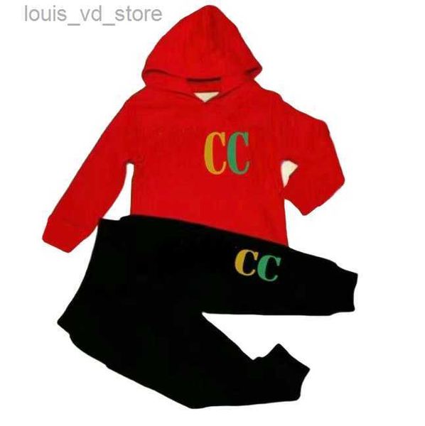 

2-11 years children's clothing sets baby boys girls garment autumn winter pattern designer sweater suit kids coat+pants t230809, White