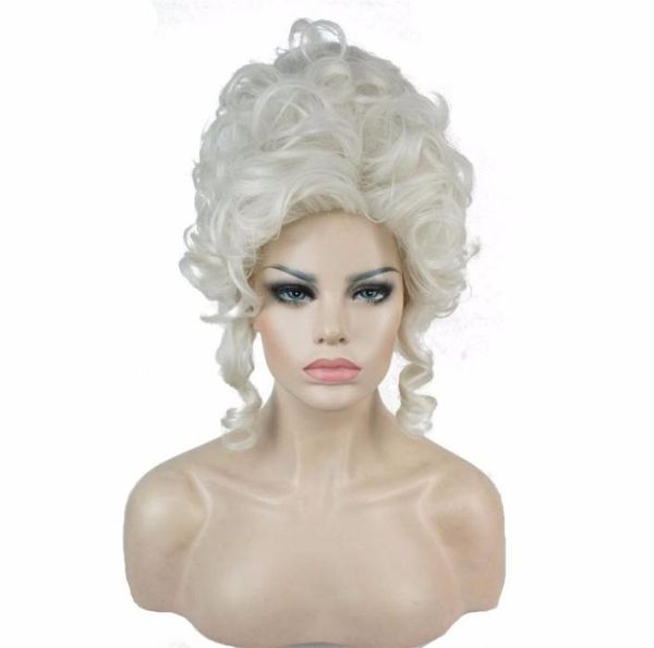 

marie antoinette wig women synthetic cosplay hair wigs01231434946321653, Black