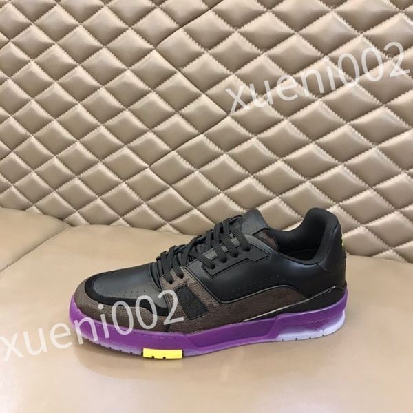 

luxury fashion women's men's designer shoes lace-up flats embroidered ladies sneakers white size 39-45 rd0804, Black