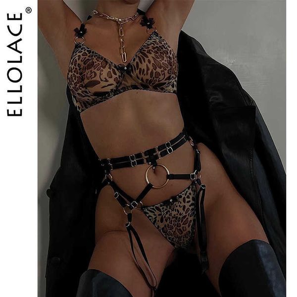 

set erotic leopard lingerie fancy underwear transparent bra porn suits 5-piece sensual intimate luxury lace brief sets 230808, Red;black