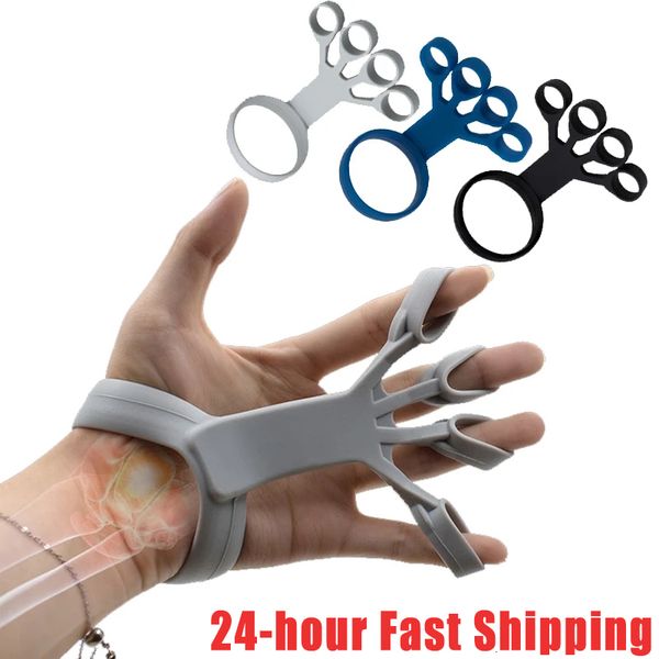 

hand grips silicone finger trainer wrist strength exercise hand grip finger expander workout hand gripper rehabilitation workout fitness 230