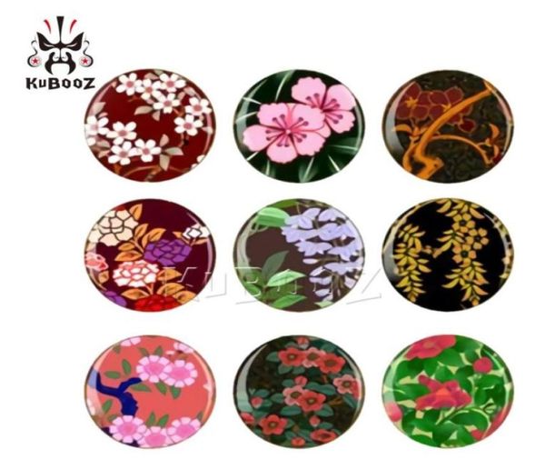 

kubooz acrylic ancient plant flowers ear plugs tunnels piercings body jewelry piercing gauges expander stretchers whole 625mm891205007937, Silver