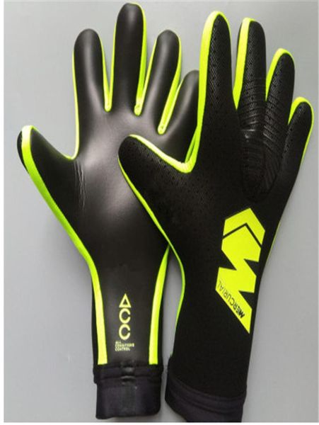 

whole supplier goalkeeper gloves mercurial touch elite latex soccer goalie luvas football guantes8481804, Black