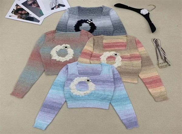 

women039s sweaters square collar long sleeve knitted basic tshirt female jumper sweater jacket short length knit t shirt6045657, White;black