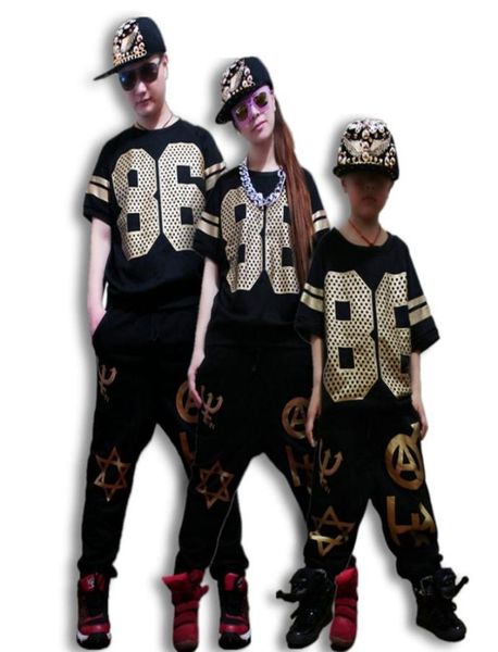 

new fashion women kids harem hip hop dance pants sweatpants costumes trousers4344957, Black;white