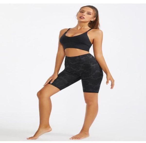 

al highwaist fitness yoga fivepoint pants ladies hiplift tightfitting portable pockets nude shorts running sports outdoor leis70274277542