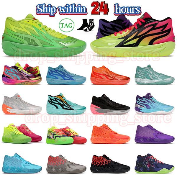 

mb.02 mens lamelo ball mb.01 basketball shoes rick & morty adventures nickelodeon slime be you rookie of the year beige phenom queen city mb, White;red