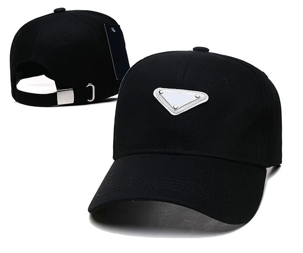 

2023 summer women classical baseball caps designer brand hats fitted cap casquette fashion versatile men ball hat with metal triangle a4, Blue;gray