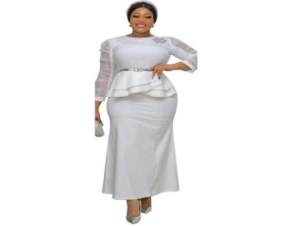 

ethnic clothing african maxi dresses for women mesh splice full sleeve africa 2022 elegant traditional robes ol party dressethnic9745400, Red