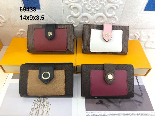

fashion luxurys designers wallets card bag key bags l# wallet the most european and american style man women figure wallet real leather with, Brown;gray