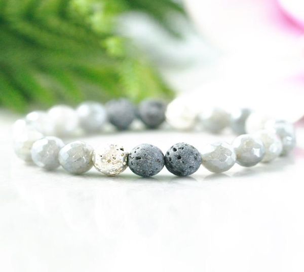 

mg1069 labradorite diffuser bracelet essential oil aromatherapy jewelry natural lava bead bracelet negative energy protection5416379, Black