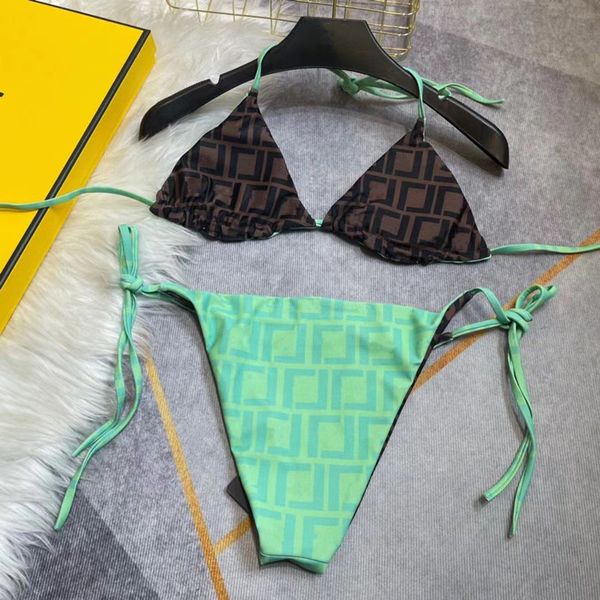 

designer swimsuit women vintage thong micro cover up womens bikini sets swimwear printed bathing suits summer beach wear swimming, White;black