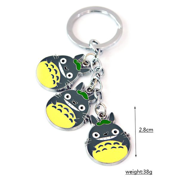 

anime girl boy childhood cat drip oil metal ball bell keychain key ring accesssory, Blue