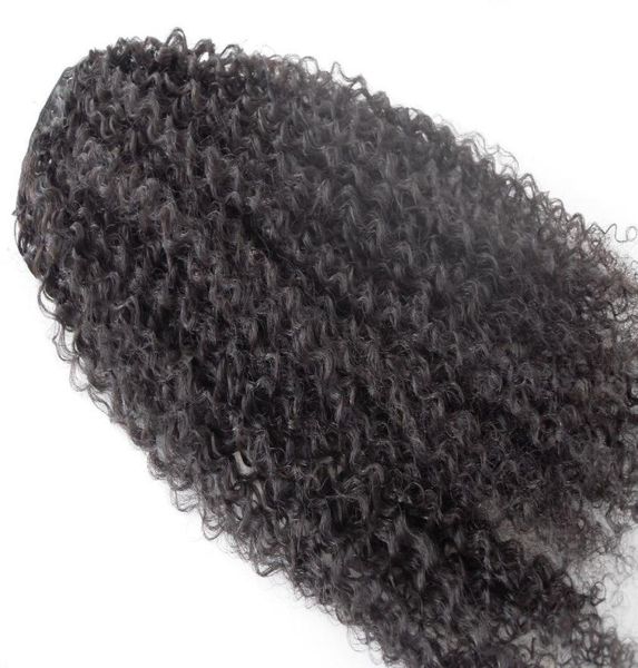 

new brazilian curly hair weft ciip in kinky curl weaves unprocessed natural black color human extensions can be dyed 1piece4292089, Black;brown