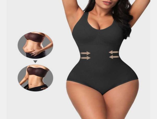 

women039s shapers fajas colombianas slimming women shapewear skims waist trainer body shaper compression underwear tummy contro9802021, Black;white