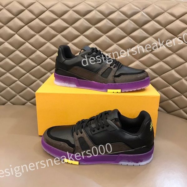 

2023 new luxury whoelsale leather technical sneaker shoes fabric chunky rubber casual walking discount trainer 39-45 rd0804, Black