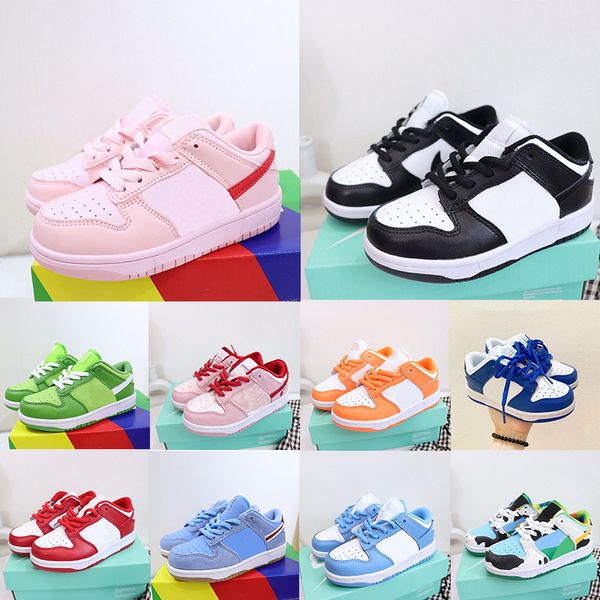 

kids designer shoes boy and girl casual shoe flat black white pink valentine's day university blue athletic outdoor sports loafers chil