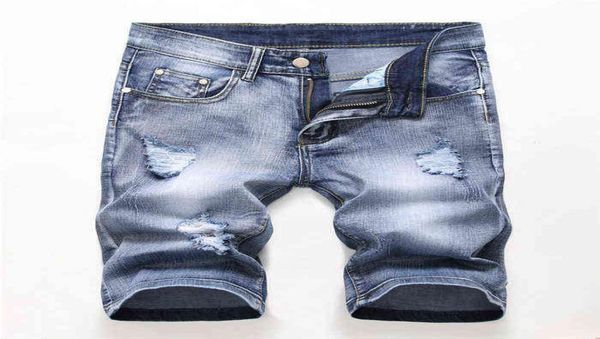

summer denim shorts male jeans men jean shorts bermuda skate board harem mens jogger ankle ripped wave 38 40 42 h12068222651, White;black
