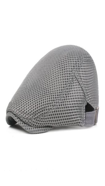 

climbing flat cap retro style adjustable cotton linen mesh peaked scally newsboy hat outdoor camping headwear accessories214f7648931, Black;white
