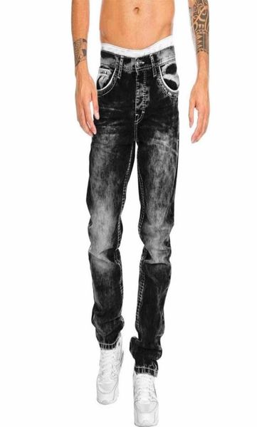 

men039s jeans litthing biker distressed stretch ripped men hip hop slim fit punk denim cotton pants zipper6034165, Blue