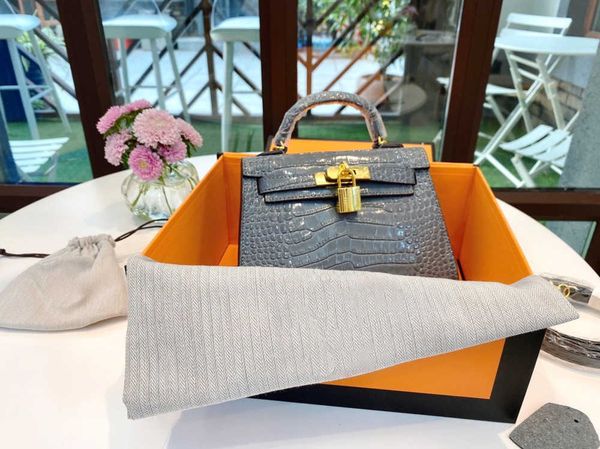 

evening bags luxury designer kellies ladies tote bag classic pochette with scarf famous crocodile pattern leather clutch men womens purses h