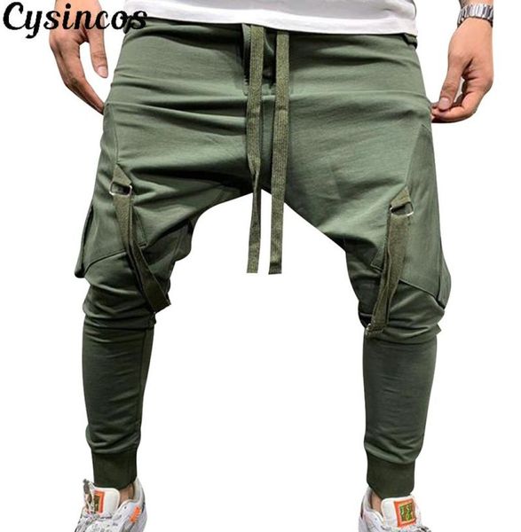 

cysincos fashion new streetwear men sweatpants causal sportswear pants solid color trendy men039s hip hop sweatpants trousers4058979, Black
