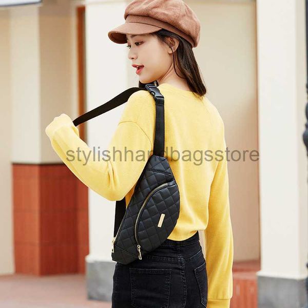 

waist bags 2023 new waistpack fashion lingge crossbody bag simple solid travel chest bag leisure lingge bagstylishhandbagsstore