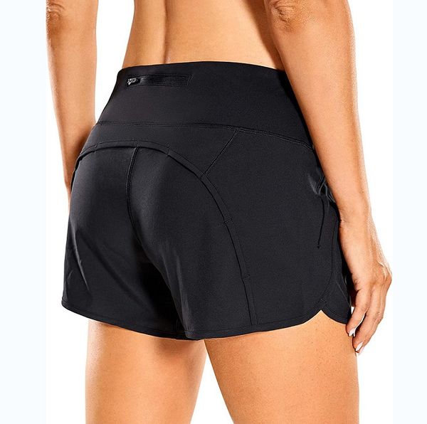 

womens yoga shorts outfits with exercise fitness wear lu short pants girls running elastic pants sportswear pockets