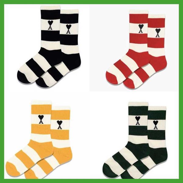 

ader spades a letter street sports couples medium socks skateboard stripes trendy ins fashion versatile, Black;white