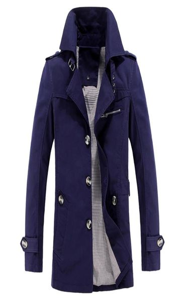 

whole men trench fashion winter jacket down parka windproof coats plus size 5xl four color5325978, Tan;black