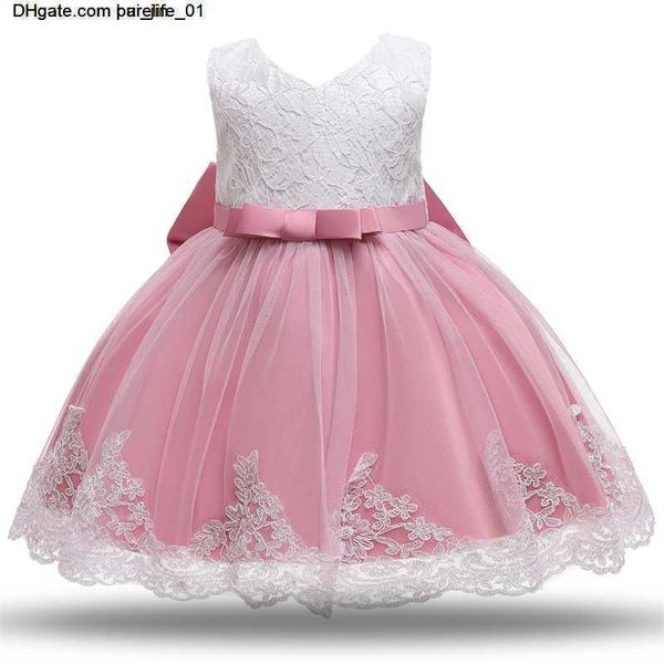 

clothes baby girls newborn girls 1 year birthday dress sleeveless lace christening clothing baby christmas dress baptism, White