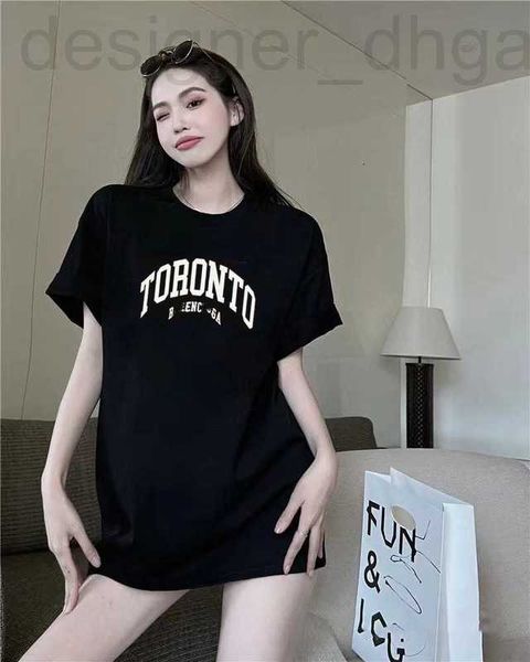 

women's t-shirt designer luxury fashion paris b home toronto city limited print loose black men's and t-shirt short sleeve y5c8, White