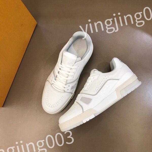 

2023 sneaker shoes calf leather rubber outsole designers men women classics sneakers runner high casual shoes rd0804, Black